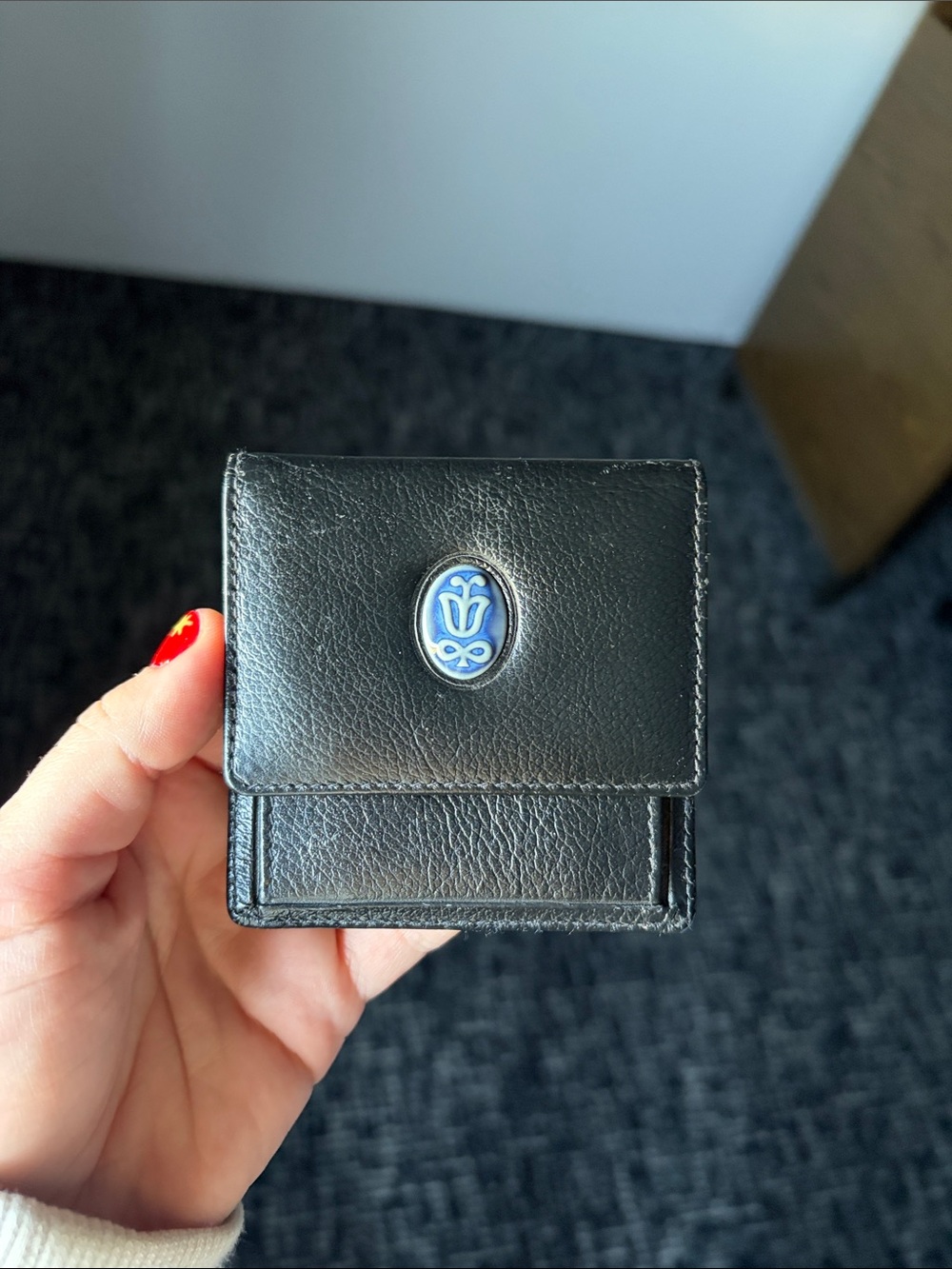 Lladró Society Blue Mosaic Mini Wallet